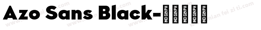 Azo Sans Black字体转换